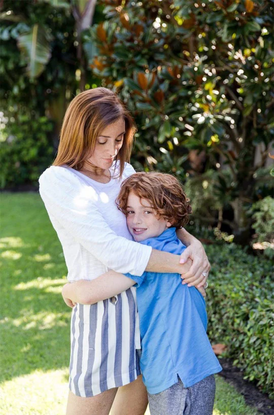 Katie Friedman with her child