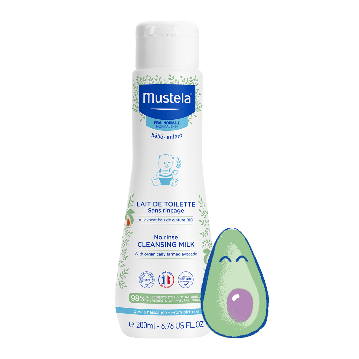 Mustela No-Rinse Cleansing Milk 200 ml