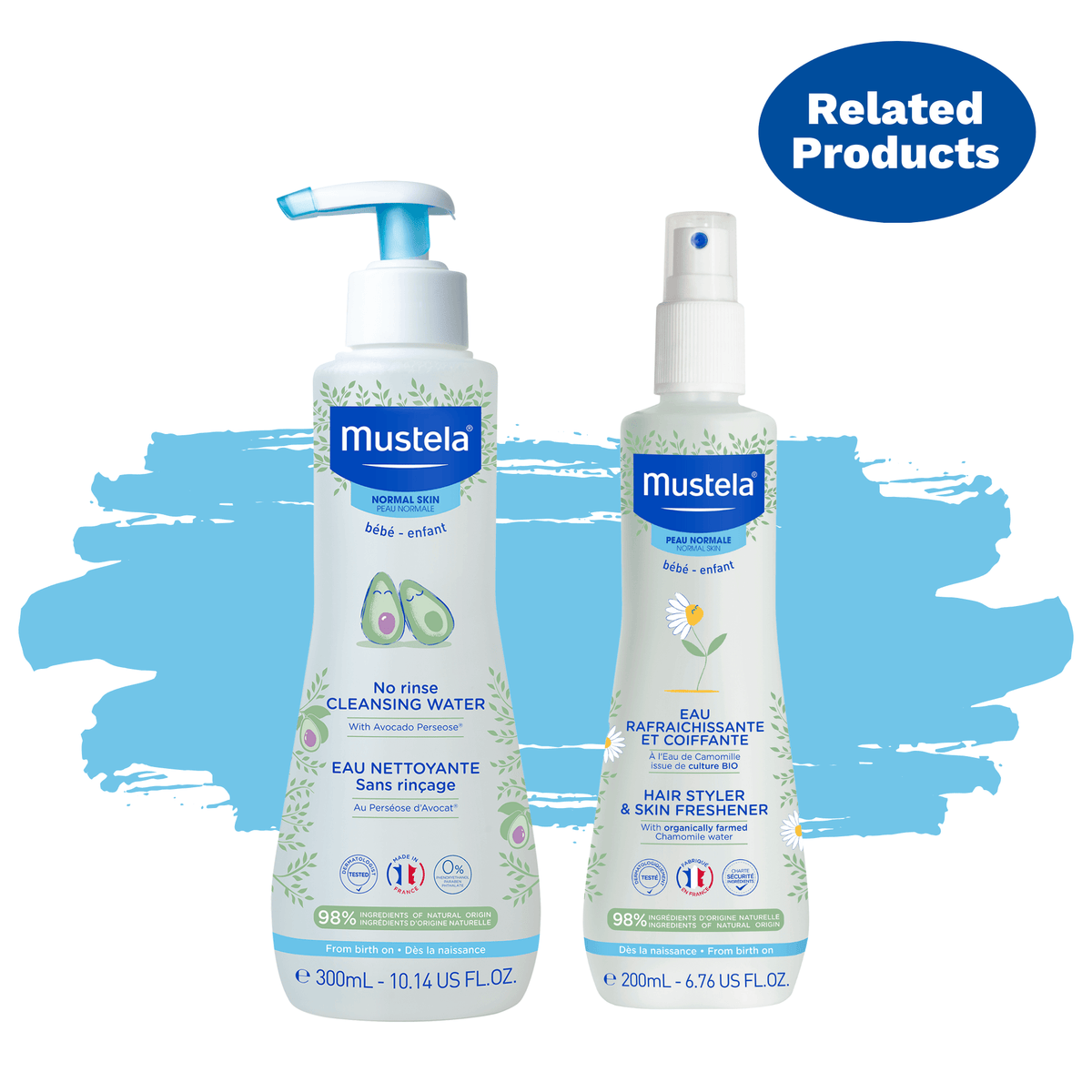 Mustela Home Compostable Fragrance-Free Wipes 60 Count