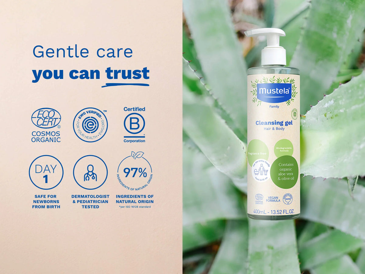 Mustela Certified Organic Cleansing Gel 400 ml