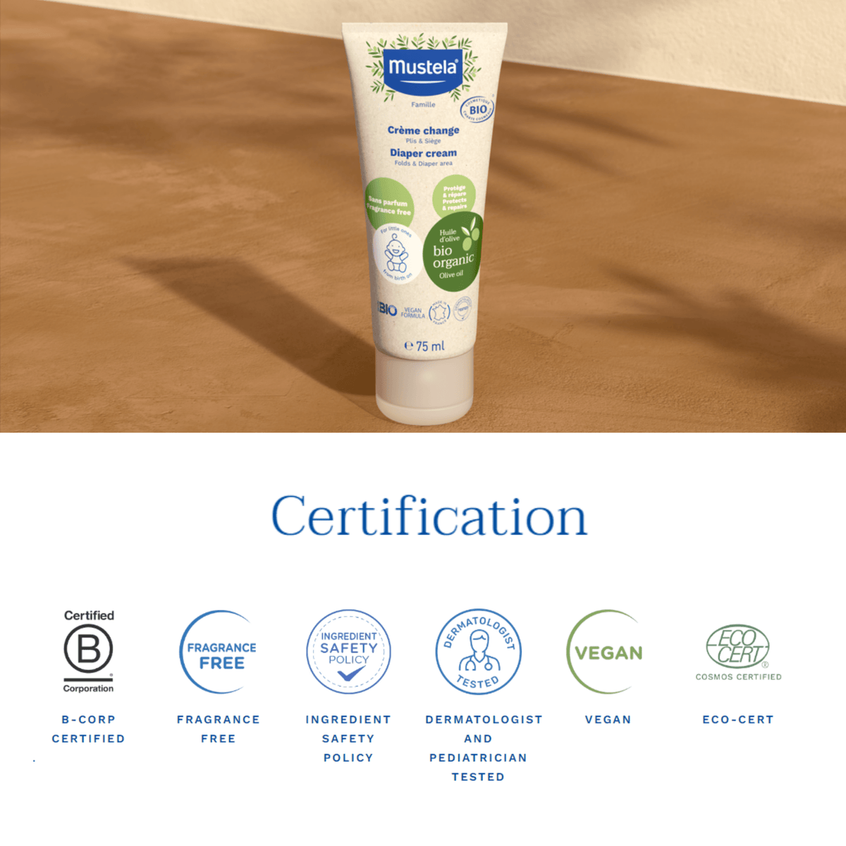 Mustela Certified Organic Diaper Cream