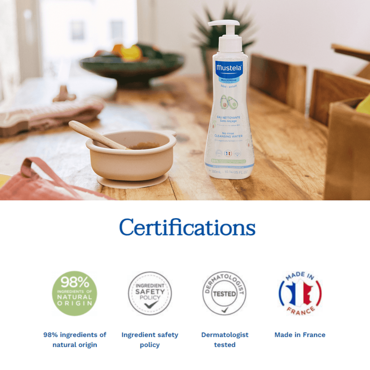 Mustela No-Rinse Cleansing Water 300 ml