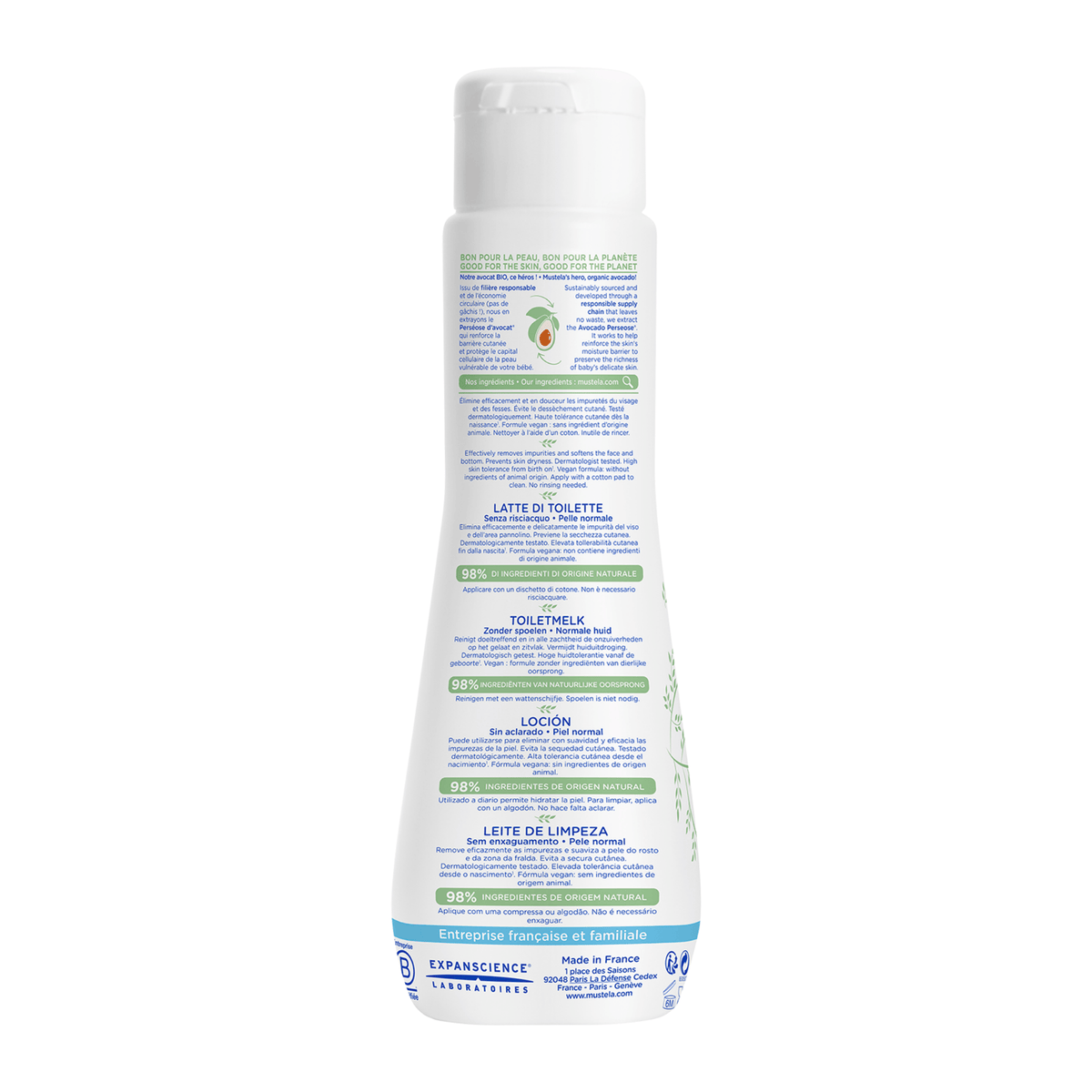 Mustela No-Rinse Cleansing Milk 200 ml