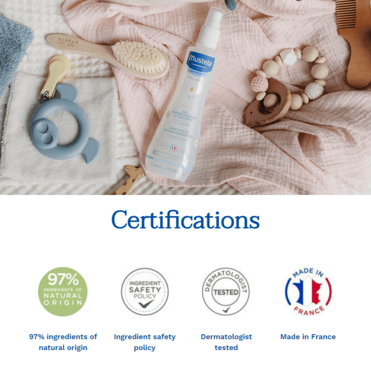 Mustela Skin Freshener Hair & Body 200 ml