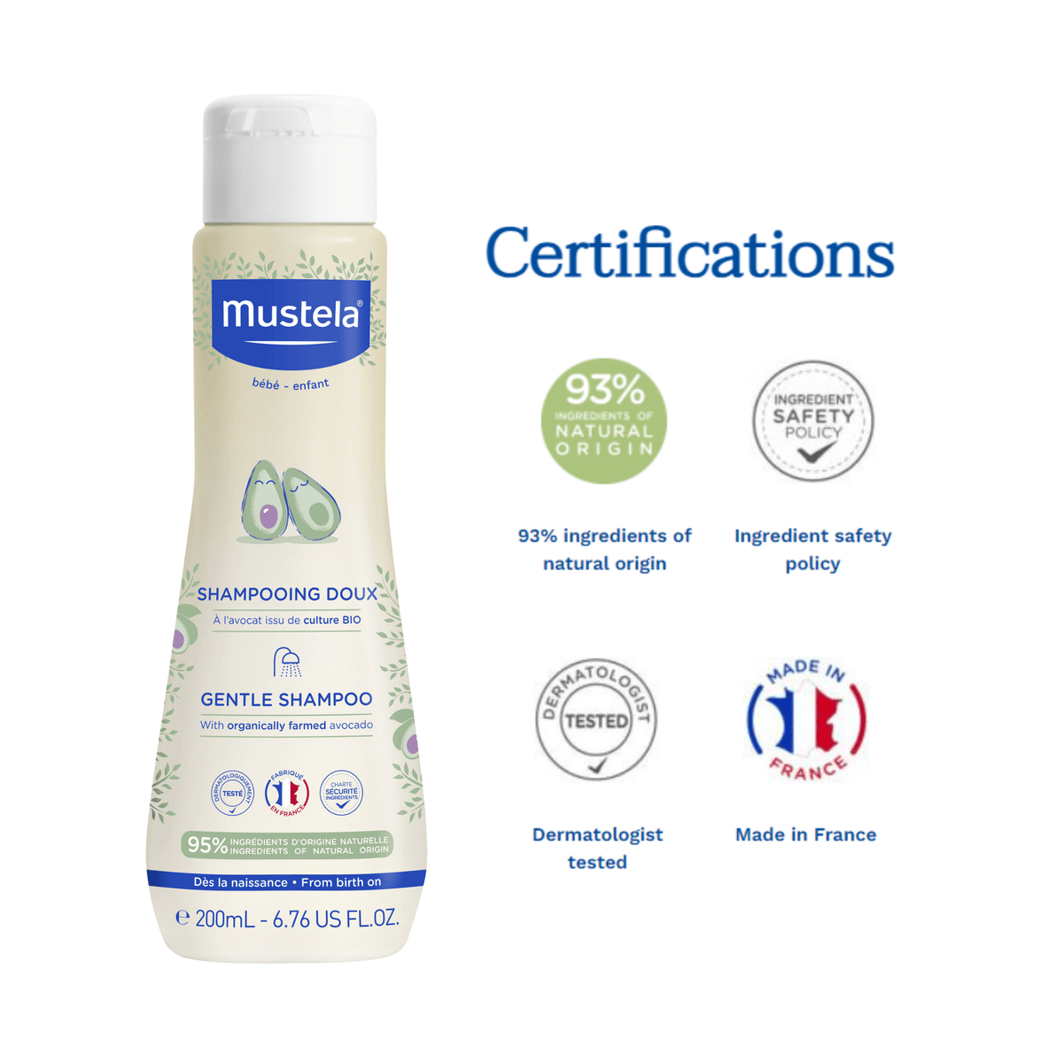 Mustela Gentle Shampoo 200 ml