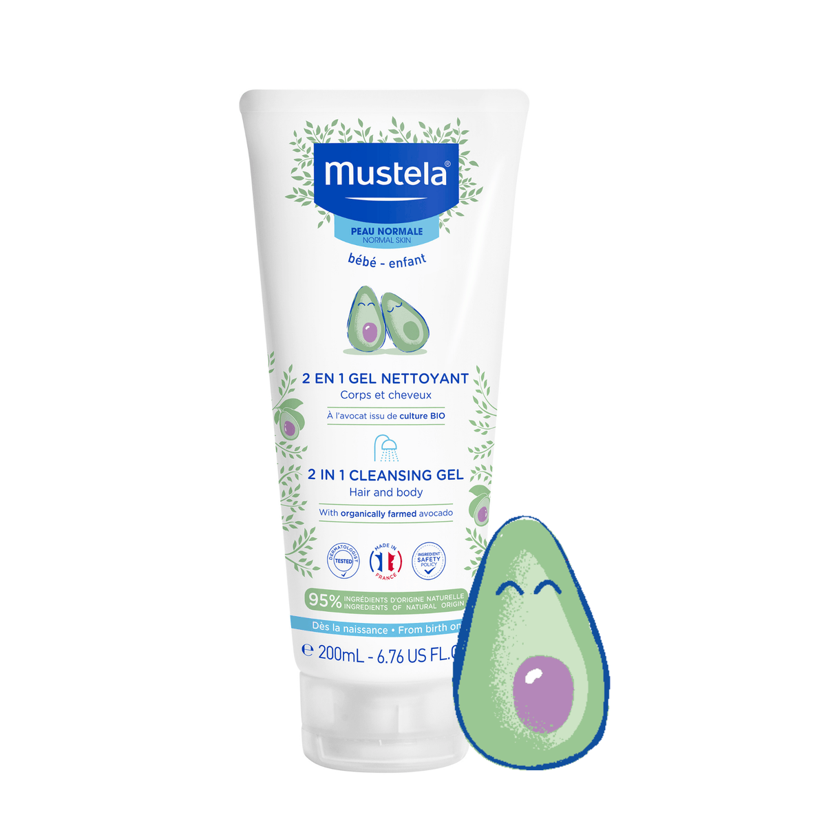 Mustela 2 in 1 Cleansing Gel Hair & Body 200 ml