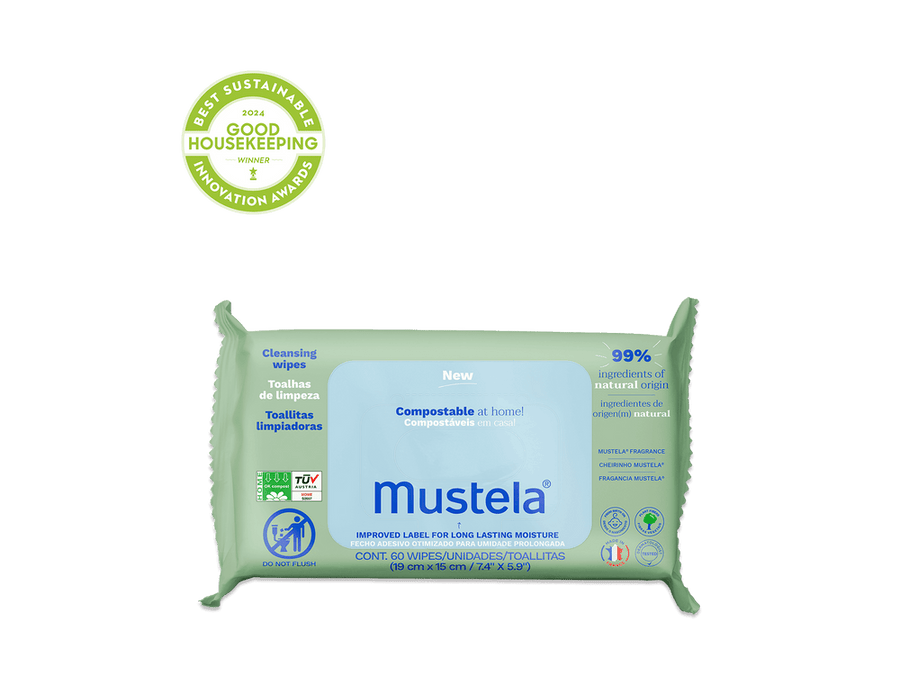 Mustela Home Compostable Wipes 60 Count