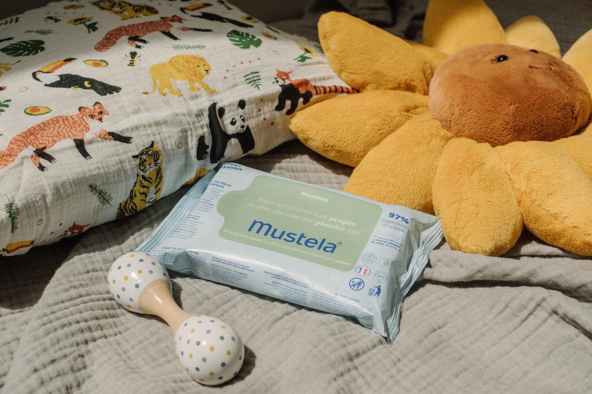 Mustela Home Compostable Fragrance-Free Wipes 60 Count